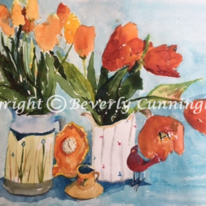 image of time for spring watercolor