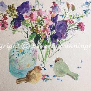 image of sweet friendship watercolor